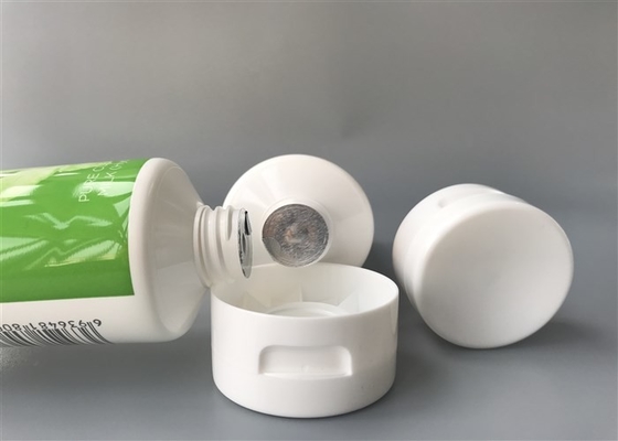 160g Plastic Cosmetic Tubes MDPE Offset Printing With Gloss Flip Top Cap