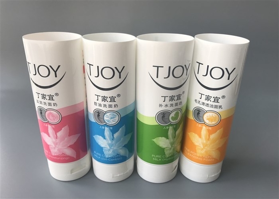 160g Plastic Cosmetic Tubes MDPE Offset Printing With Gloss Flip Top Cap