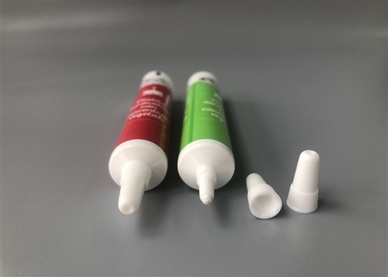 2 Layer Plastic Cream Tubes Long Pointed Cap 6c Offset Printing With Glossy 15ml