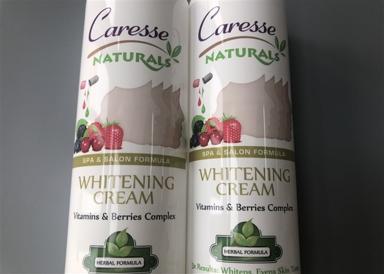 Cream Tube Packaging White Extruded With Glossy Flip Top Cap Cosmetic Whitning