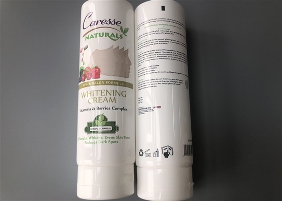Cream Tube Packaging White Extruded With Glossy Flip Top Cap Cosmetic Whitning